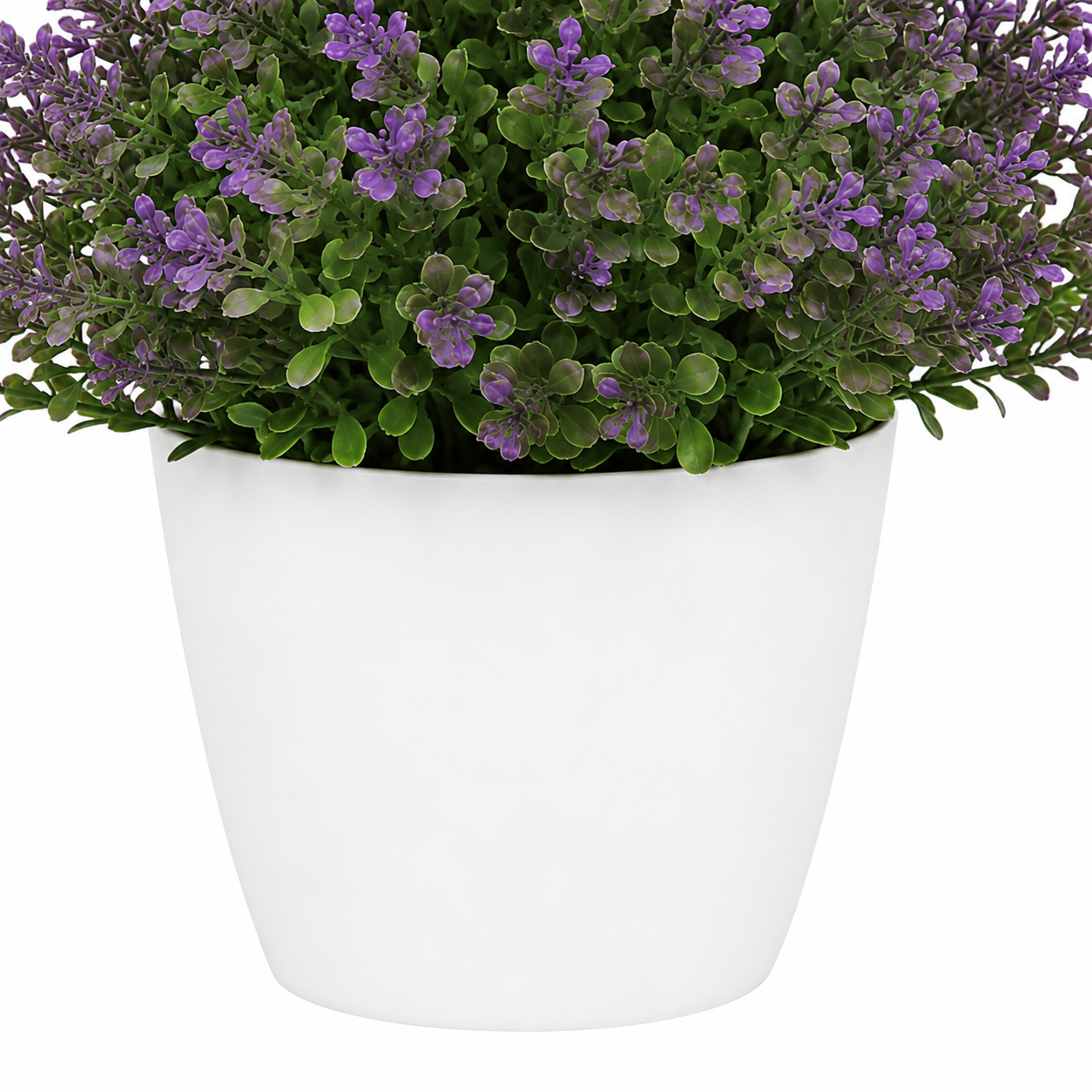 Tradingcove Artificial Lavender Potted Plant with Plastic Pot
